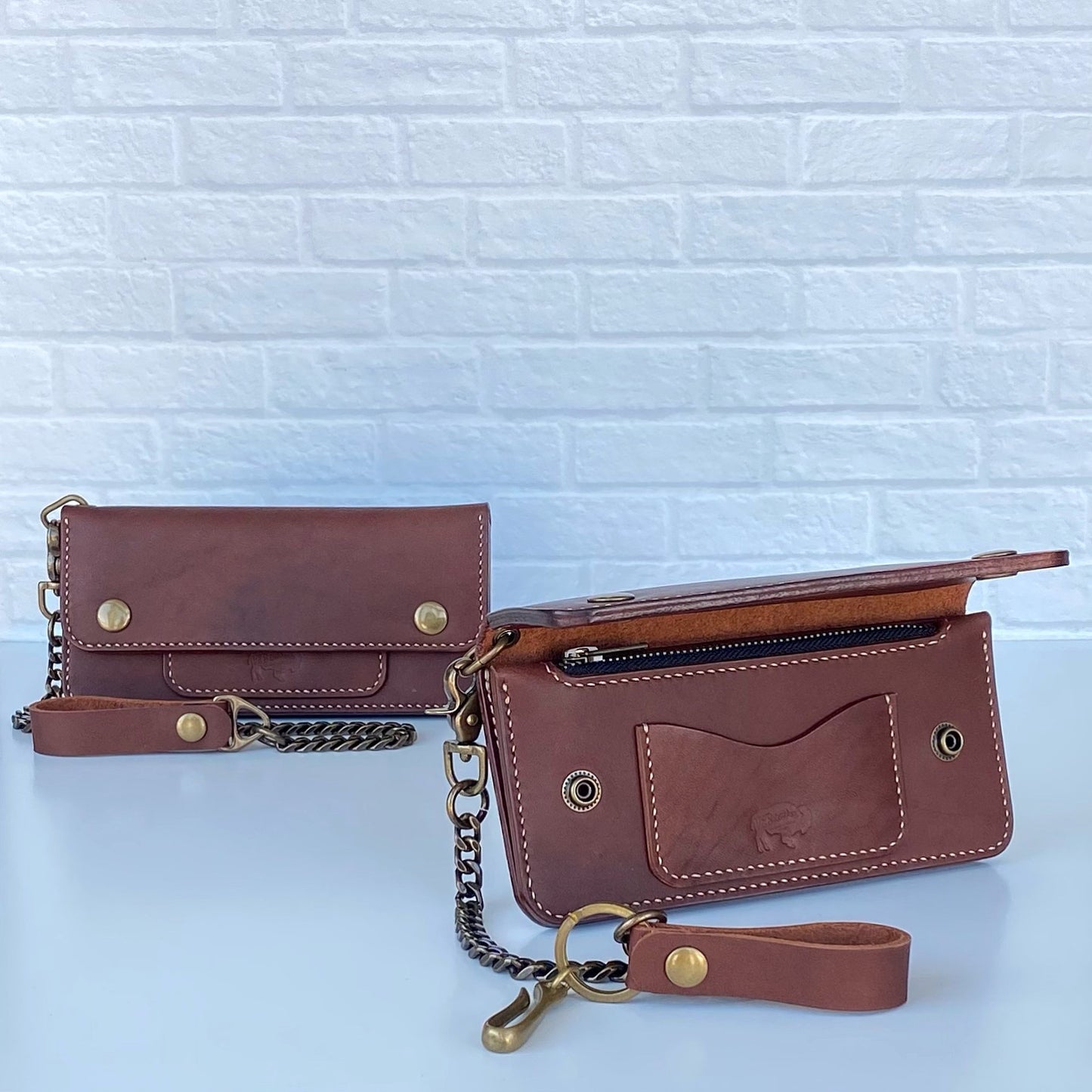 Long Trucker Wallet - Brown Horween